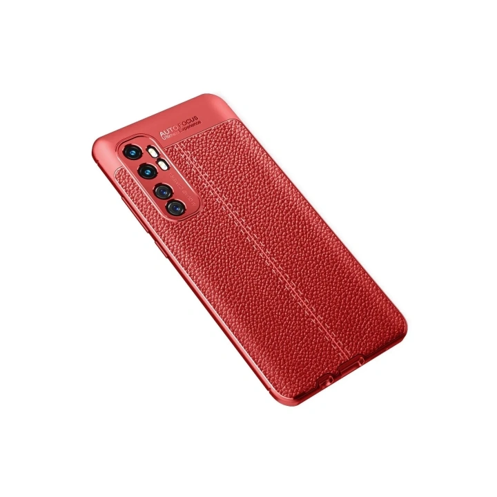 Mey İthalat®   Mi Note 10 Lite Kılıf Auto Focus Kapak - Kırmızı