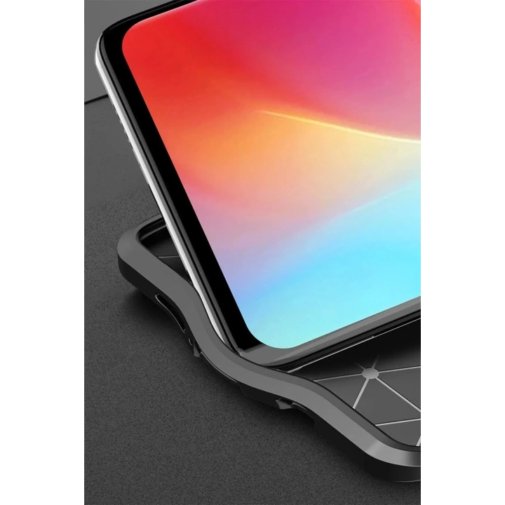 Mey İthalat®   Mi Note 10 Lite Kılıf Auto Focus Kapak - Kırmızı