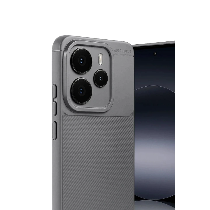 Mey İthalat®   Note 14 5G Auto Focus Karbon Kapak - Gri
