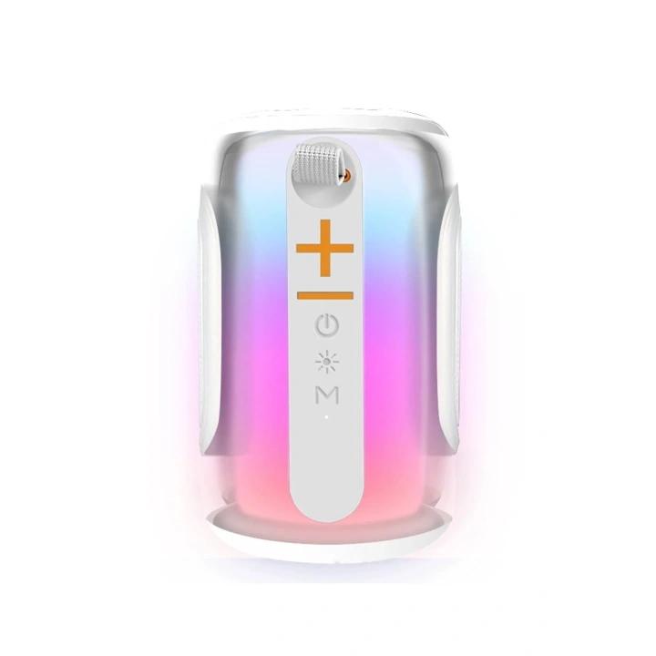 Mey İthalat®  Pluse 8 RGB Kablosuz Hoparlör - Beyaz