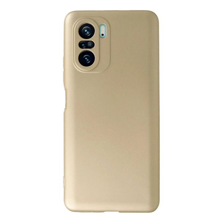 Mey İthalat®   Poco F3 Kılıf First Silikon - Gold