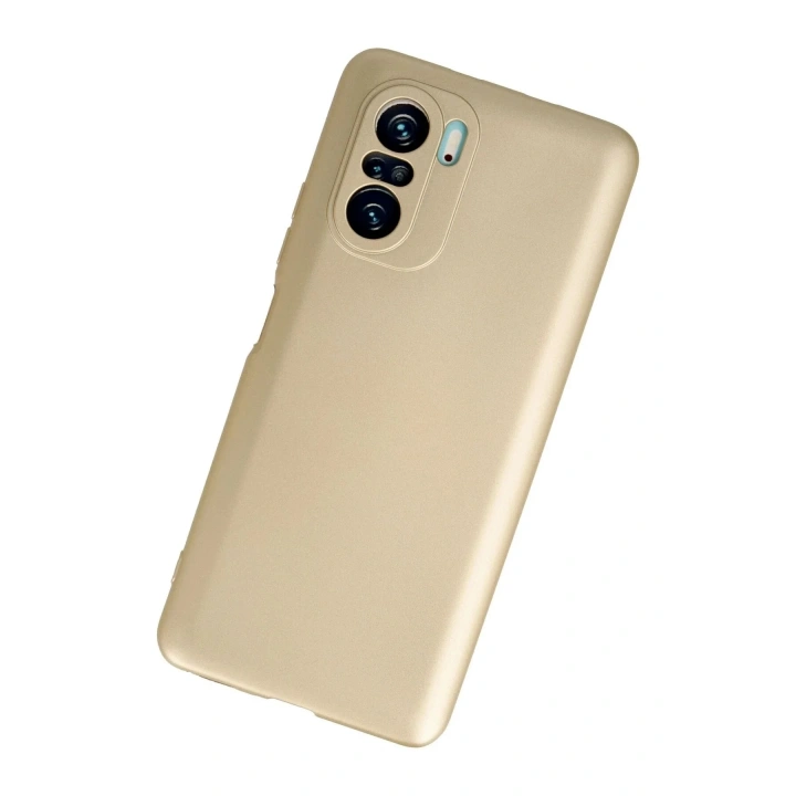Mey İthalat®   Poco F3 Kılıf First Silikon - Gold