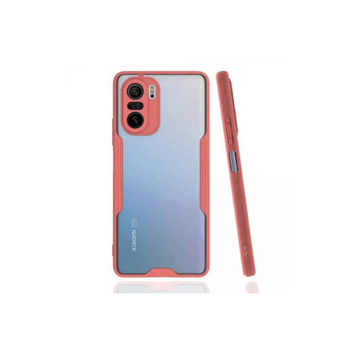 Mey İthalat®   Poco F3 Kılıf Platin Silikon - Pembe