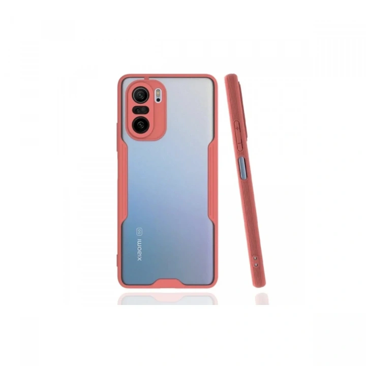 Mey İthalat®   Poco F3 Kılıf Platin Silikon - Pembe