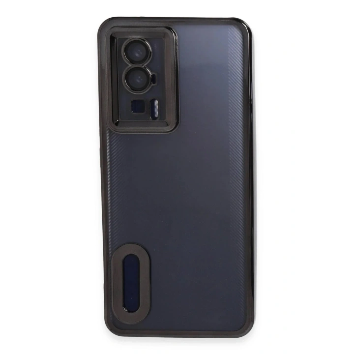 Mey İthalat®   Poco F5 Pro Kılıf Slot Silikon - Siyah