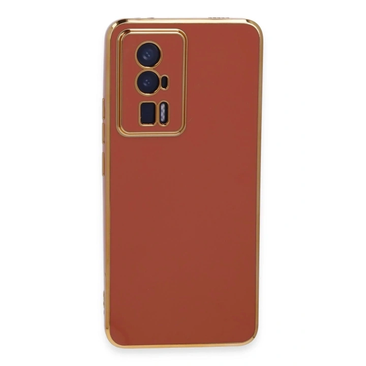 Mey İthalat®   Poco F5 Pro Kılıf Volet Silikon - Kırmızı