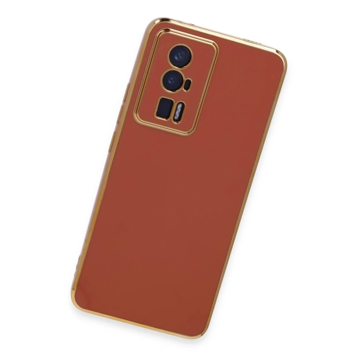 Mey İthalat®   Poco F5 Pro Kılıf Volet Silikon - Kırmızı