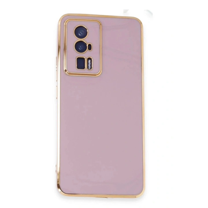 Mey İthalat®   Poco F5 Pro Kılıf Volet Silikon - Mor