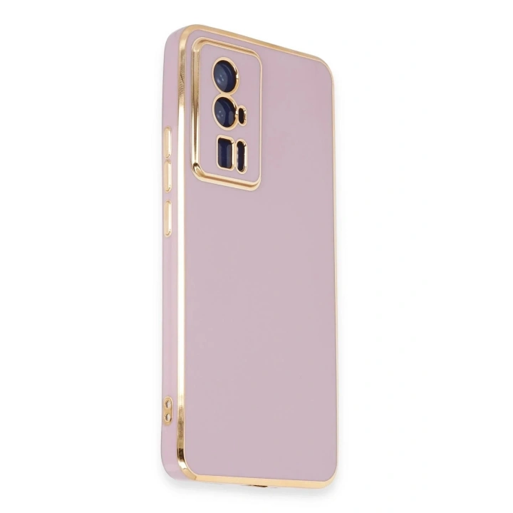 Mey İthalat®   Poco F5 Pro Kılıf Volet Silikon - Mor