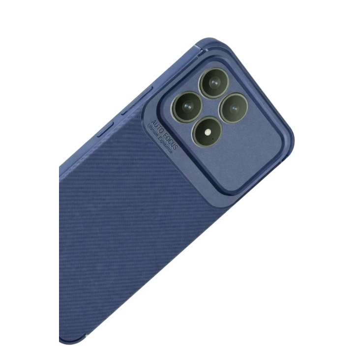 Mey İthalat®   Poco F8 Pro Auto Focus Karbon Kapak - Lacivert