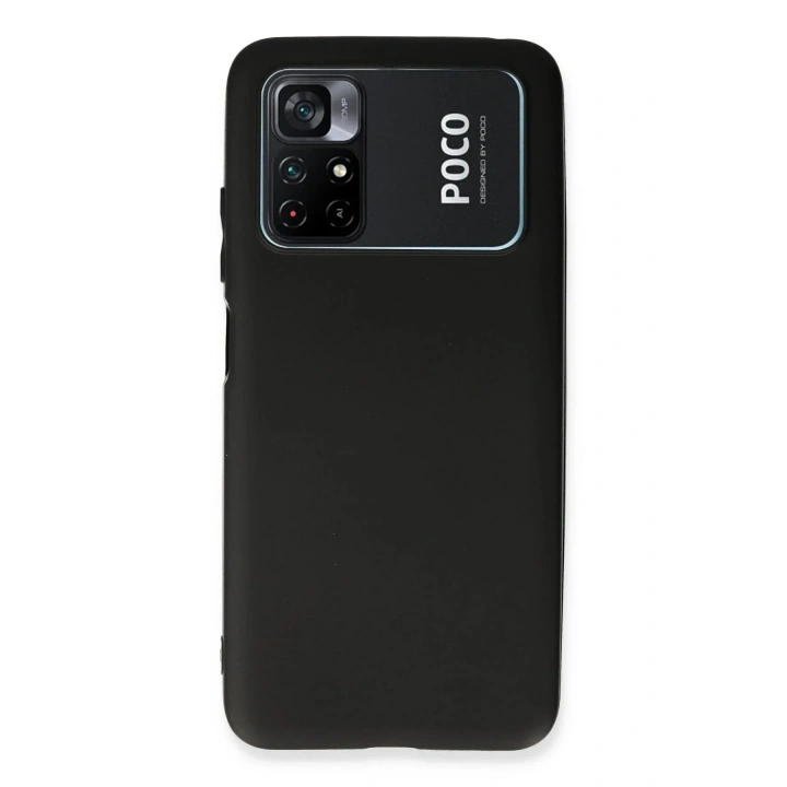 Mey İthalat®   Poco M4 Pro 4G Kılıf First Silikon - Siyah