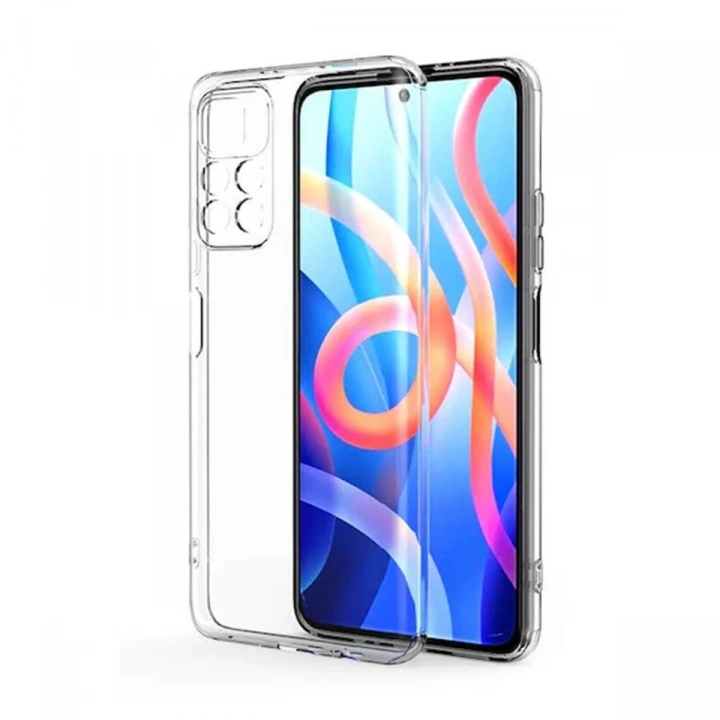 Mey İthalat®   Poco M4 Pro 4G Kılıf Lüx Şeffaf Silikon
