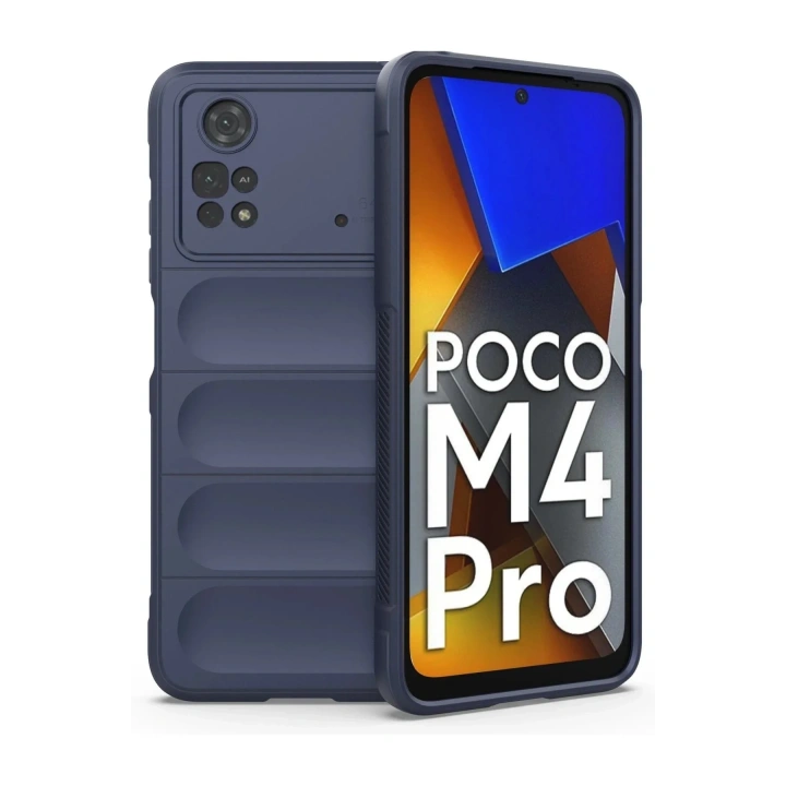 Mey İthalat®   Poco M4 Pro 4G Kılıf Optimum Silikon - Lacivert