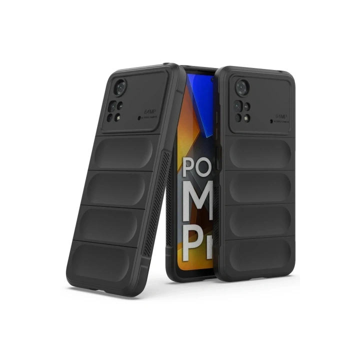 Mey İthalat®   Poco M4 Pro 4G Kılıf Optimum Silikon - Siyah