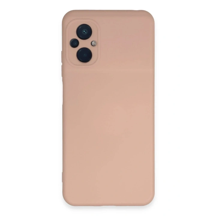 Mey İthalat®   Poco M5 Kılıf Nano içi Kadife Silikon - Pudra