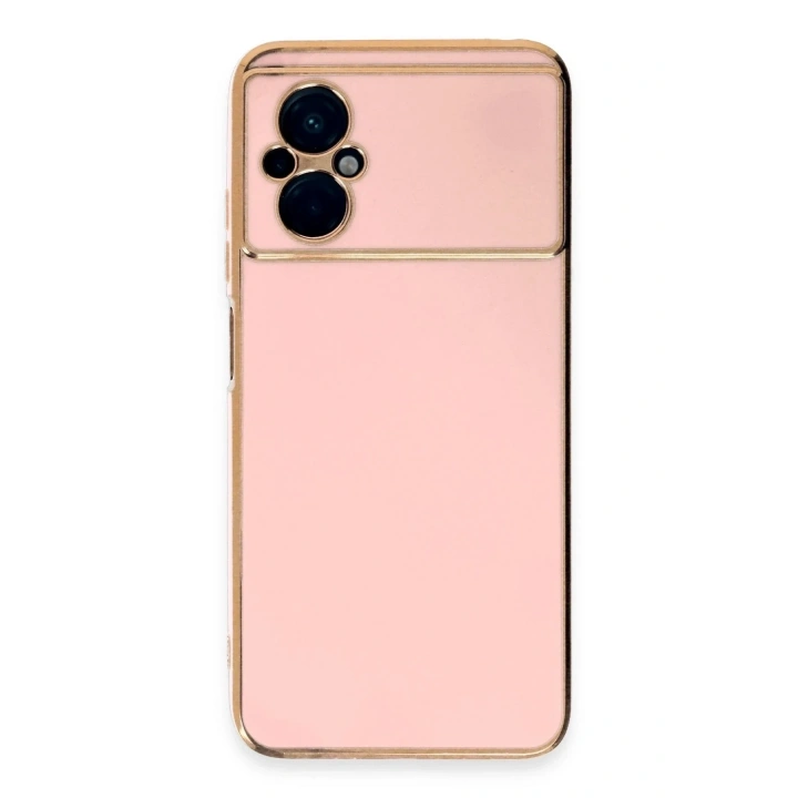 Mey İthalat®   Poco M5 Kılıf Volet Silikon - Pembe