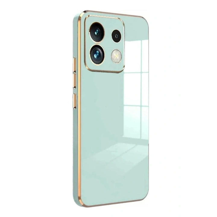 Mey İthalat®   Poco M6 Pro 4G Kılıf Volet Silikon - Açık Yeşil