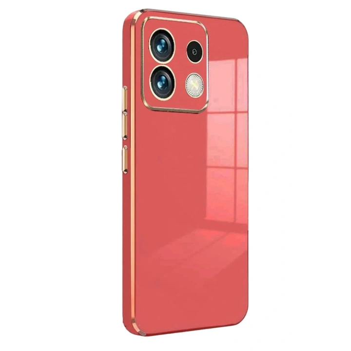 Mey İthalat®   Poco M6 Pro 4G Kılıf Volet Silikon - Kırmızı
