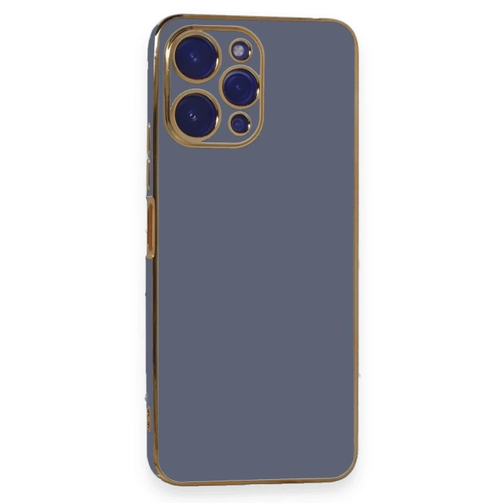 Mey İthalat®   Poco M6 Pro 5G Kılıf Volet Silikon - Mavi