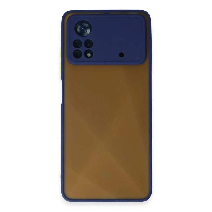 Mey İthalat®   Poco X4 Pro 5G Kılıf Montreal Silikon Kapak - Lacivert