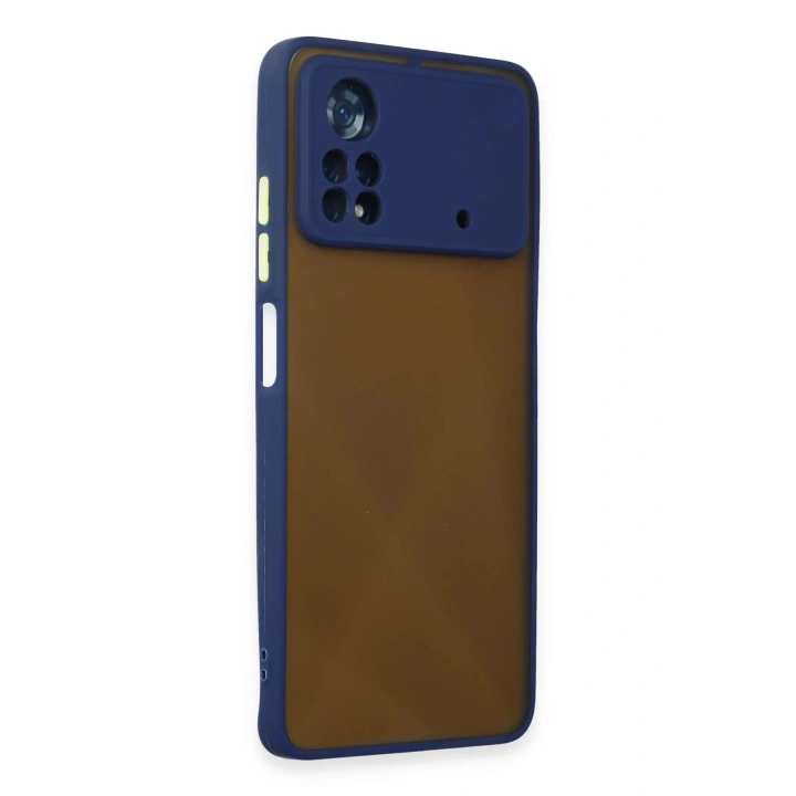 Mey İthalat®   Poco X4 Pro 5G Kılıf Montreal Silikon Kapak - Lacivert