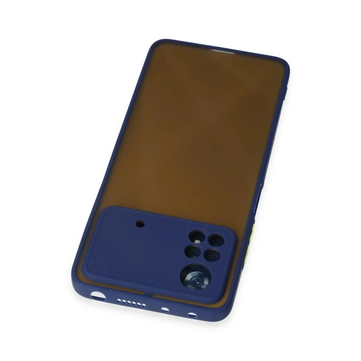 Mey İthalat®   Poco X4 Pro 5G Kılıf Montreal Silikon Kapak - Lacivert