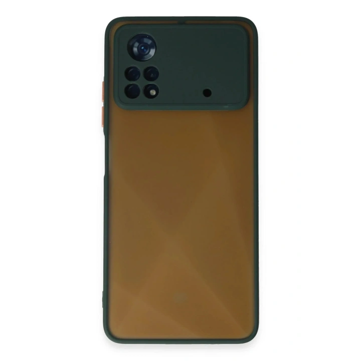 Mey İthalat®   Poco X4 Pro 5G Kılıf Montreal Silikon Kapak - Yeşil
