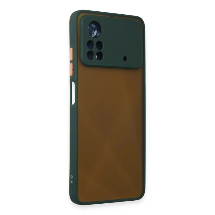 Mey İthalat®   Poco X4 Pro 5G Kılıf Montreal Silikon Kapak - Yeşil