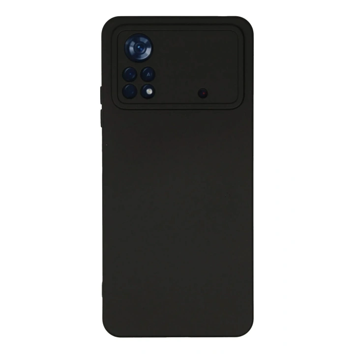 Mey İthalat®   Poco X4 Pro 5G Kılıf Nano içi Kadife Silikon - Siyah