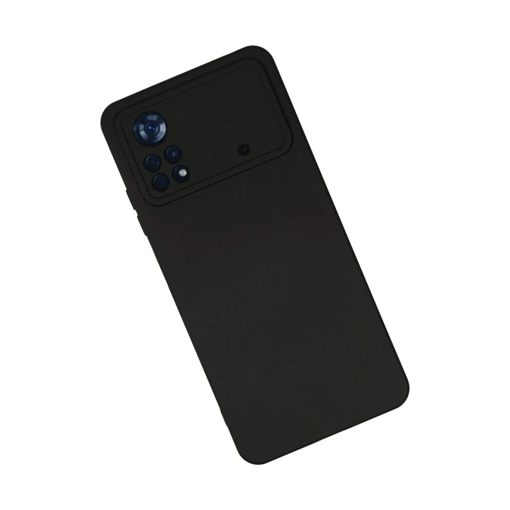 Mey İthalat®   Poco X4 Pro 5G Kılıf Nano içi Kadife Silikon - Siyah