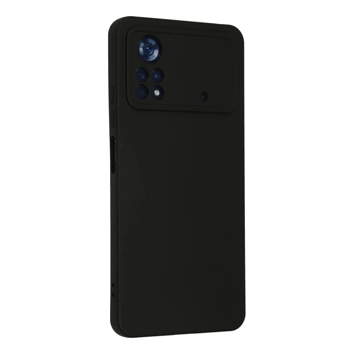 Mey İthalat®   Poco X4 Pro 5G Kılıf Nano içi Kadife Silikon - Siyah