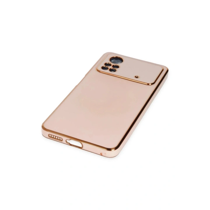 Mey İthalat®   Poco X4 Pro 5G Kılıf Volet Silikon - Pembe
