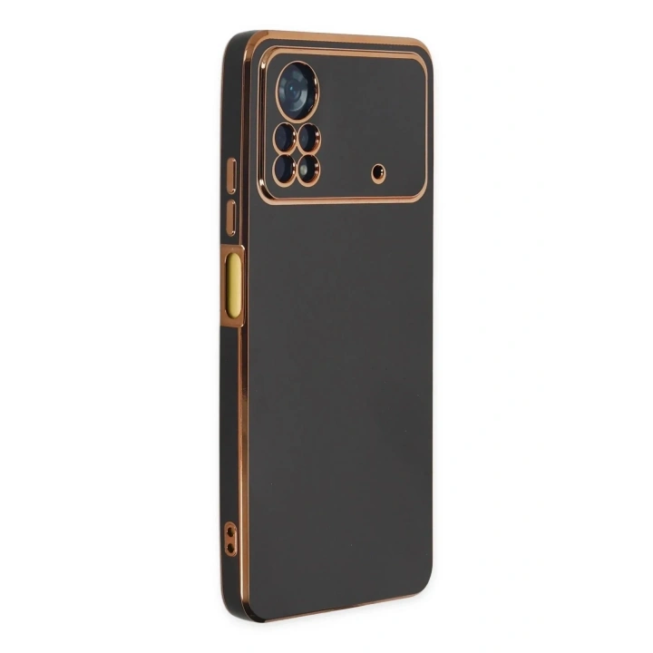 Mey İthalat®   Poco X4 Pro 5G Kılıf Volet Silikon - Siyah
