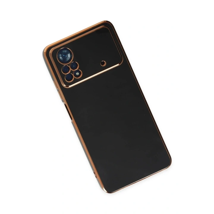 Mey İthalat®   Poco X4 Pro 5G Kılıf Volet Silikon - Siyah