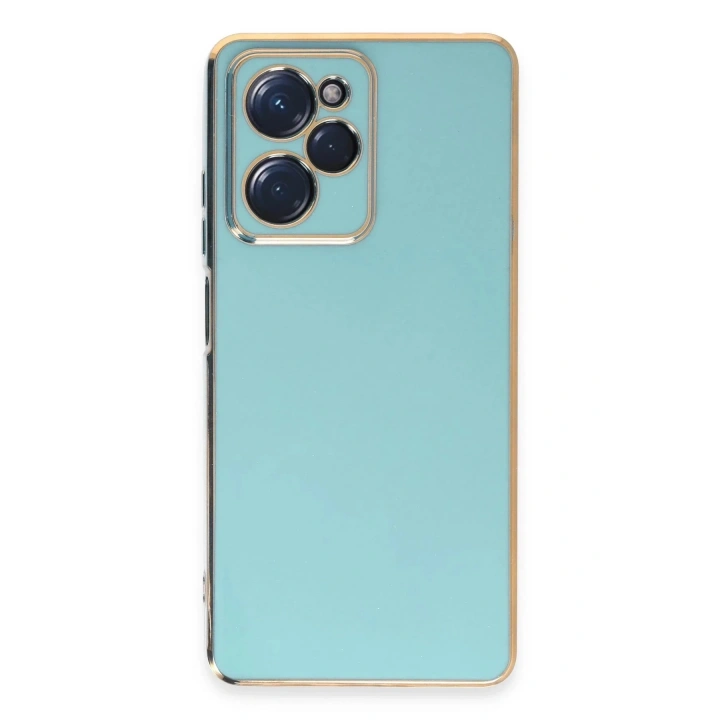 Mey İthalat®   Poco X5 Pro 5G Kılıf Volet Silikon - Açık Yeşil