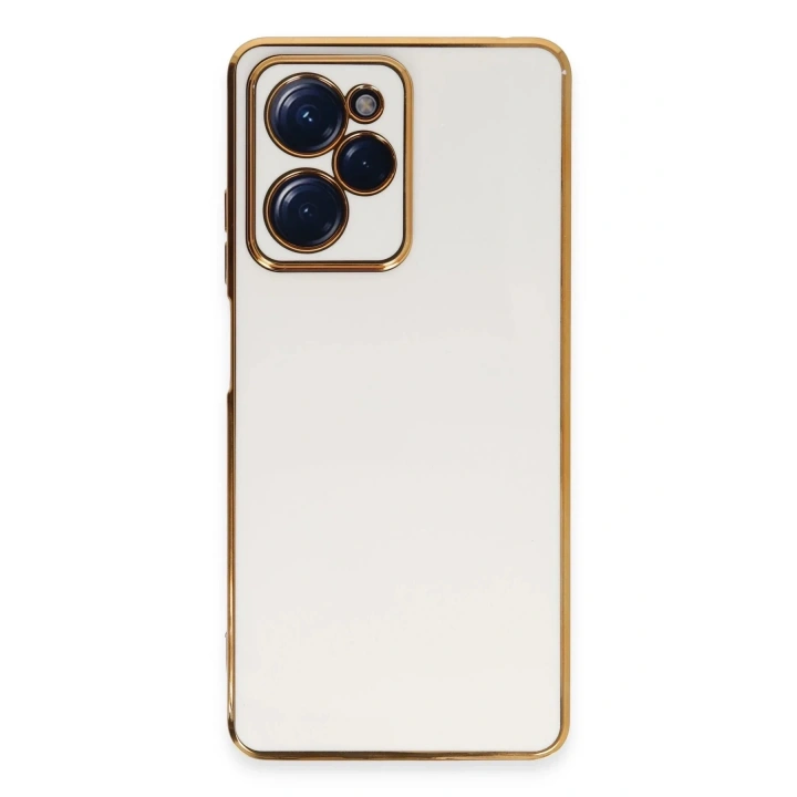 Mey İthalat®   Poco X5 Pro 5G Kılıf Volet Silikon - Beyaz