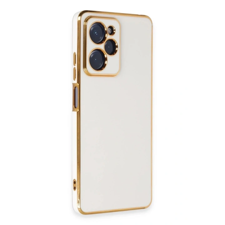 Mey İthalat®   Poco X5 Pro 5G Kılıf Volet Silikon - Beyaz