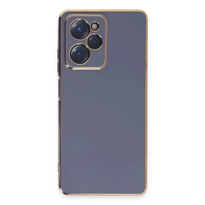 Mey İthalat®   Poco X5 Pro 5G Kılıf Volet Silikon - Mavi