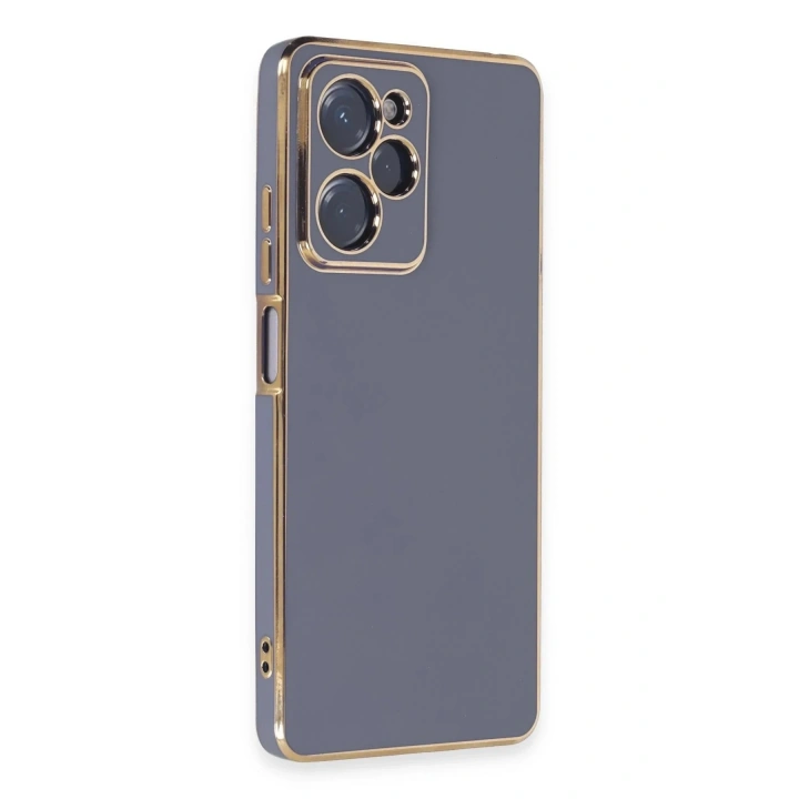 Mey İthalat®   Poco X5 Pro 5G Kılıf Volet Silikon - Mavi