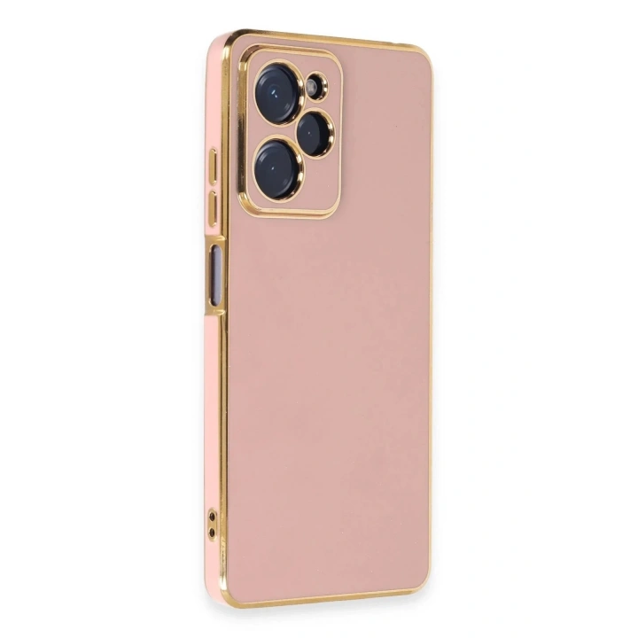 Mey İthalat®   Poco X5 Pro 5G Kılıf Volet Silikon - Pembe