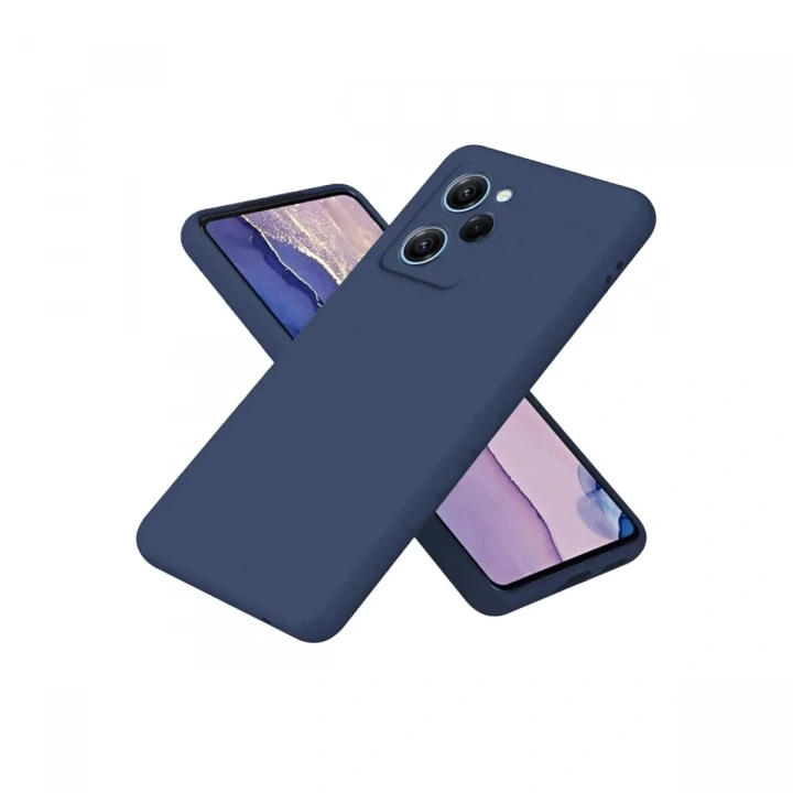 Mey İthalat®   Poco X5 Pro 5G Nano içi Kadife Silikon - Lacivert
