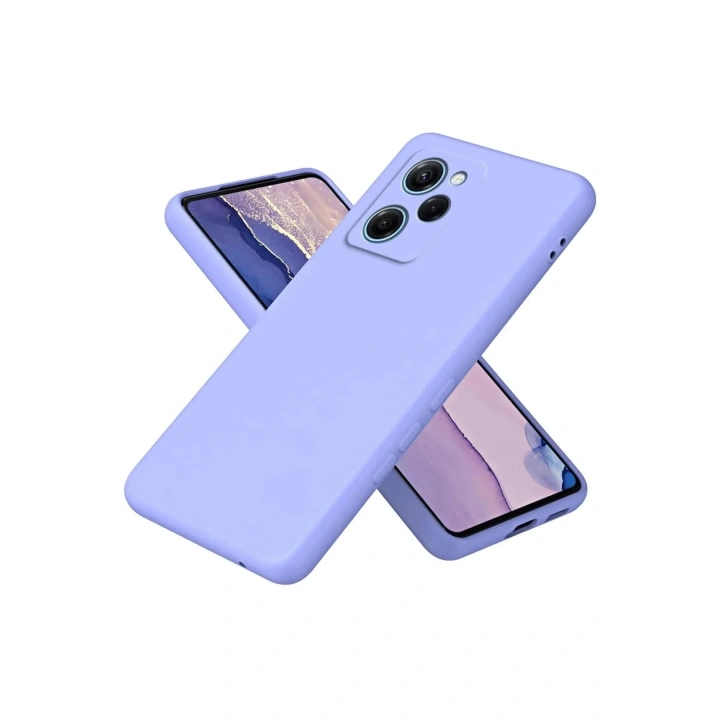 Mey İthalat®   Poco X5 Pro 5G Nano içi Kadife Silikon - Lila
