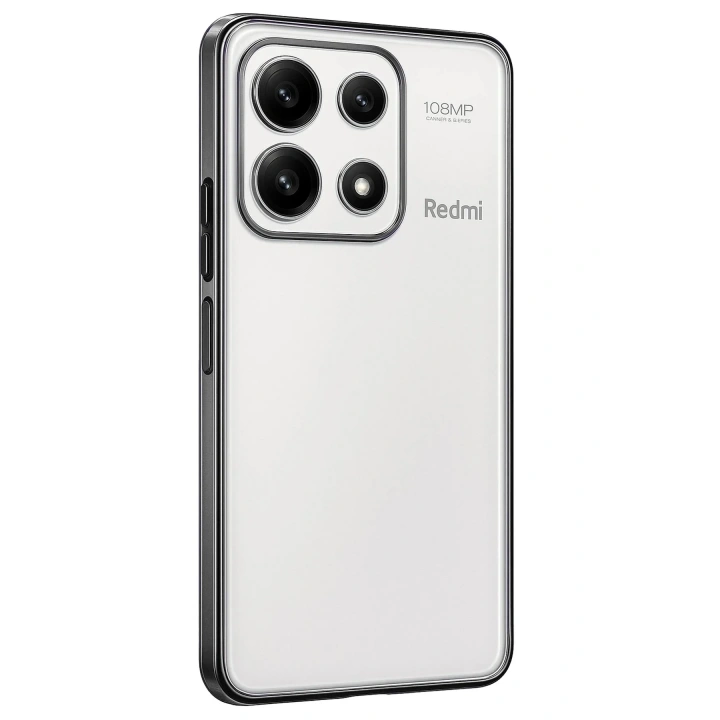 Mey İthalat®   Poco X6 Pro Kılıf  Lensli Silikon - Gümüş