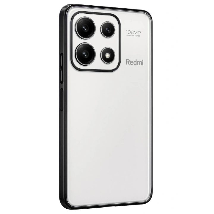 Mey İthalat®   Poco X6 Pro Kılıf  Lensli Silikon - Siyah