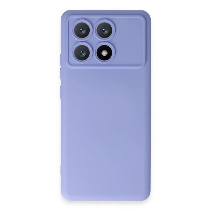 Mey İthalat®   Poco X6 Pro Kılıf Nano içi Kadife Silikon - Lila