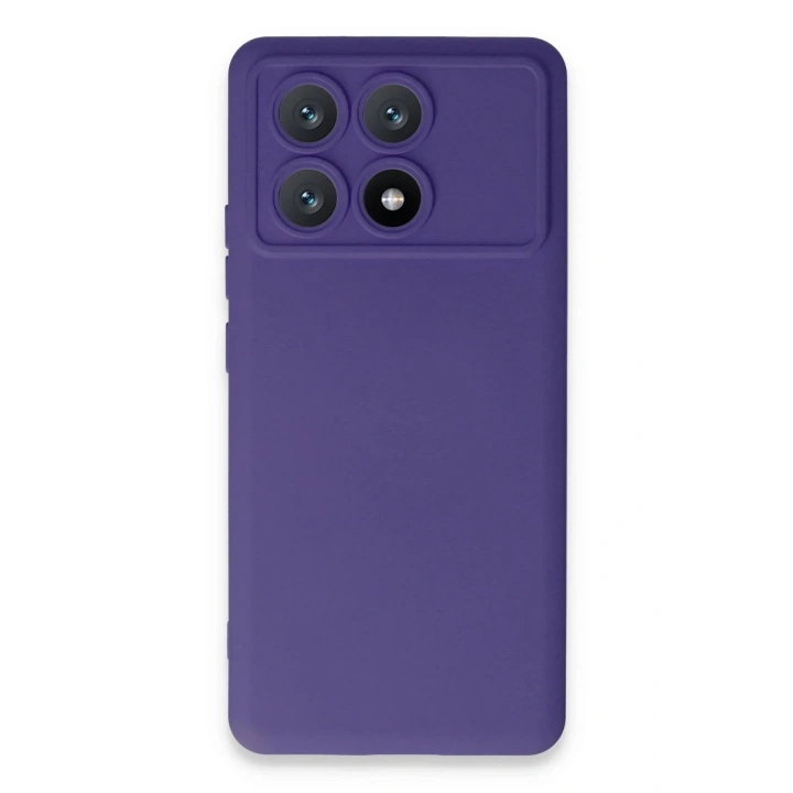 Mey İthalat®   Poco X6 Pro Kılıf Nano içi Kadife Silikon - Mor