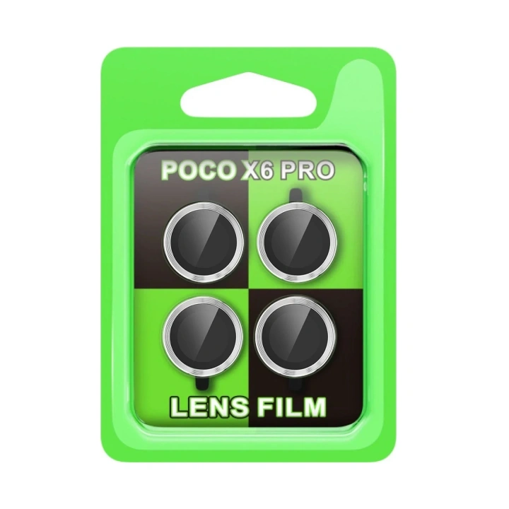 Mey İthalat®   Poco X6 Pro Raze Metal Kamera Lens - Gümüş