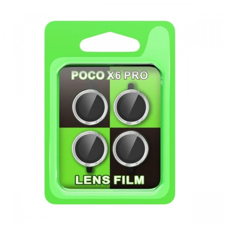 Mey İthalat®   Poco X6 Pro Raze Metal Kamera Lens - Gümüş