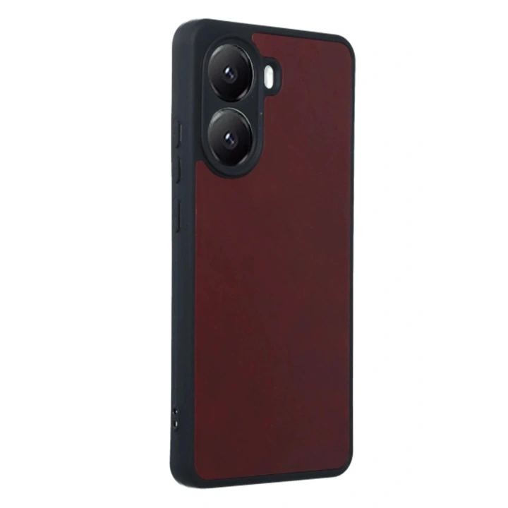 Mey İthalat®   Poco X7 Pro Kılıf Aras Deri Kapak - Bordo