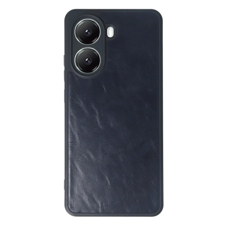 Mey İthalat®   Poco X7 Pro Kılıf Aras Deri Kapak - Lacivert